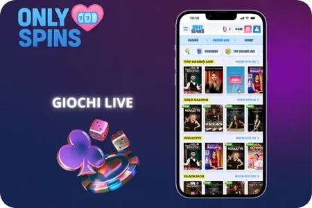 Onlyspins Casino Giochi live