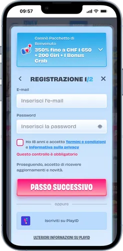 Only Spins Inserimento dei dati personal